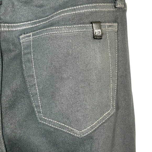 Joe’s Jeans Coated Black Skinny Crop Ankle Stretch Mid-Rise Jeans 26 - Picture 9 of 13